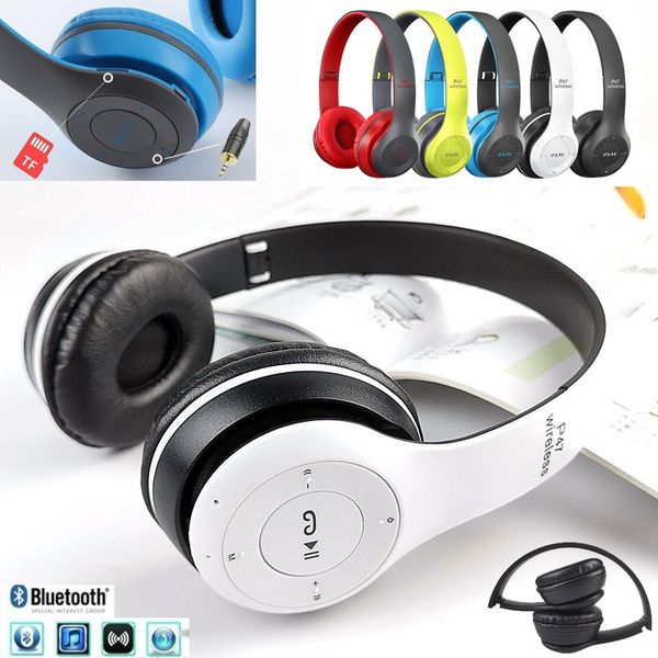 pic 1 - whhtreasures p47 wireless bluetooth headphone